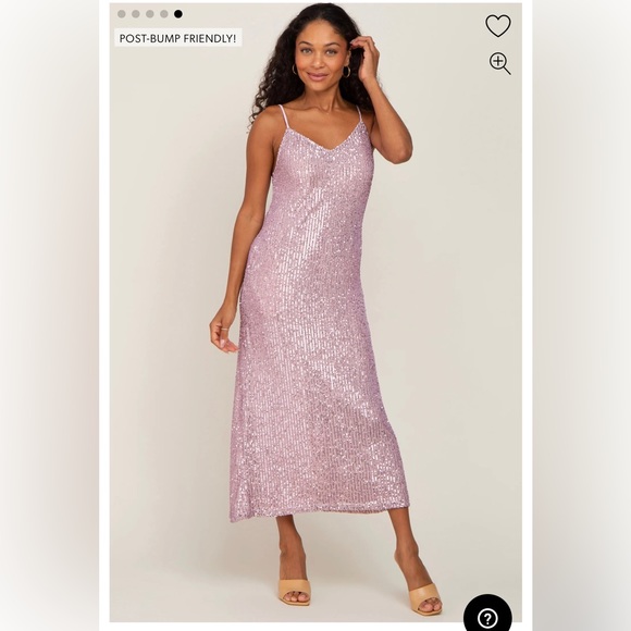 NWT Pink Sequin Dress - Maternity or not! (It’s just stretchy) - Picture 1 of 6